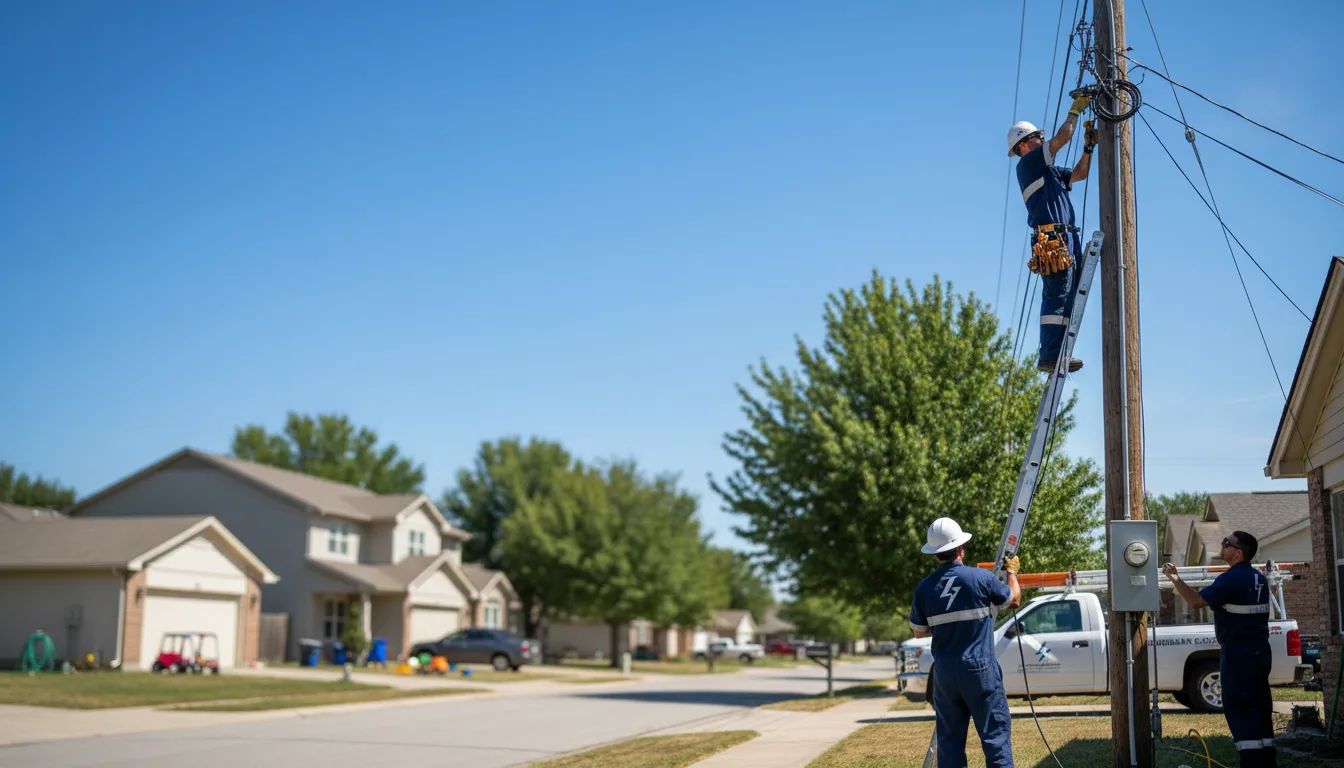 Residential electrician providing installation services in Evant, TX